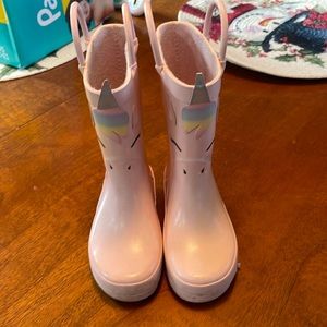 Little girls unicorn 🦄 rain boots